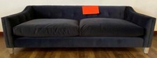 William Yeoward Heronsford Low Arm 3 seater sofa in dark grey velvet