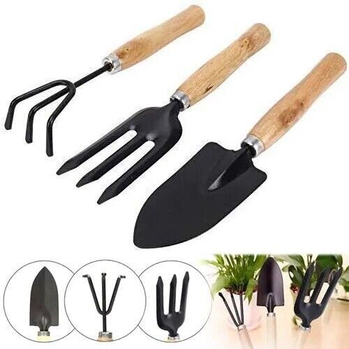 3pc wood wooden gardening - wood,