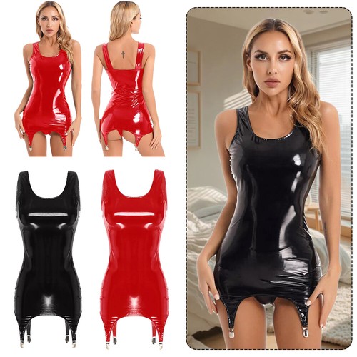 Womens sexy latex wet look - womens,