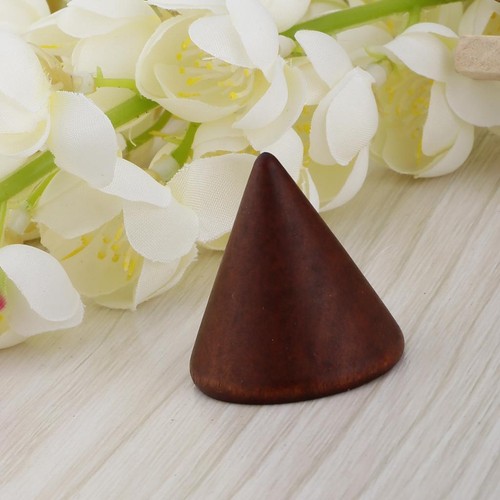 Wooden cone shape ring - wooden,