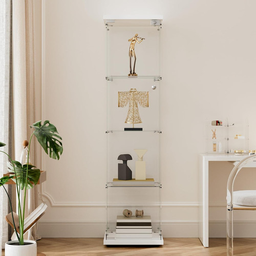 Beauty4u shelf glass display - 4-shelf,