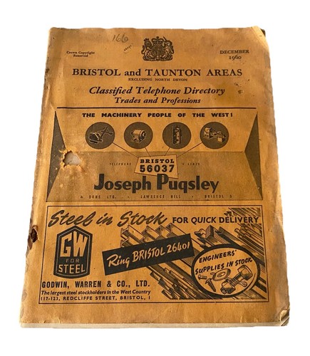 Bristol phone book vintage - phone,