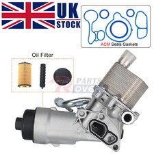 Oil Cooler Filter Housing & Gaskets For VAUXHALL OPEL Adam Astra Corsa Mokka 1.4