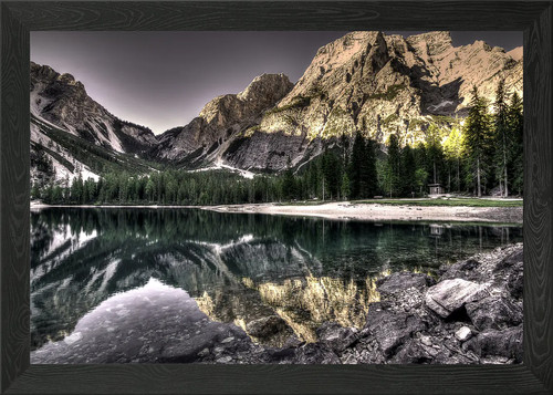 Beautiful lake framed - wall, art