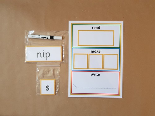Satpin word building activity - building,