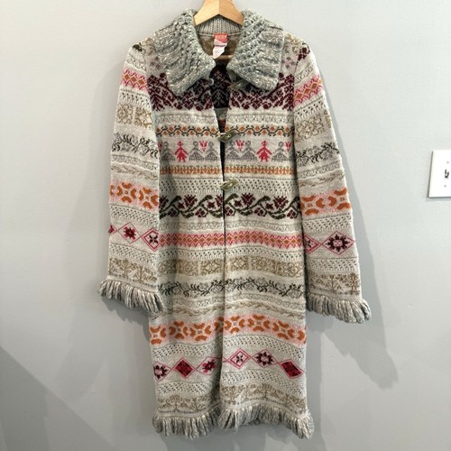 Vtg oilily knit sweater coat - knit,