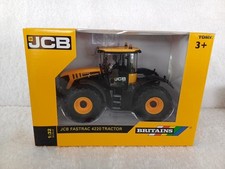 Britains 1/32 Scale JCB Fastrac 4220 Tractor Model Still Plugged Onto Base