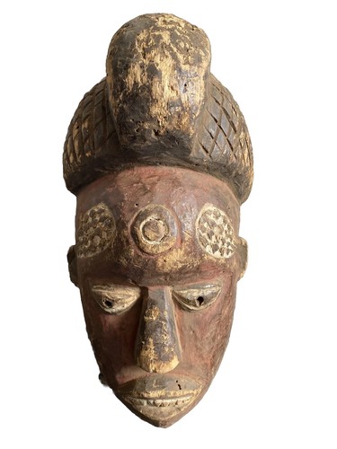 Old tribal kuba mask - tribal,