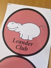 Vintage Design - Leander Club Sticker - Rowing  