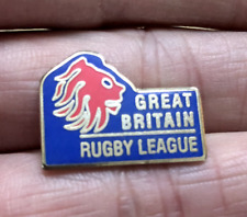 RARE GREAT BRITAIN RUGBY LEAGUE TEAM CREST  ENAMEL PIN BADGE