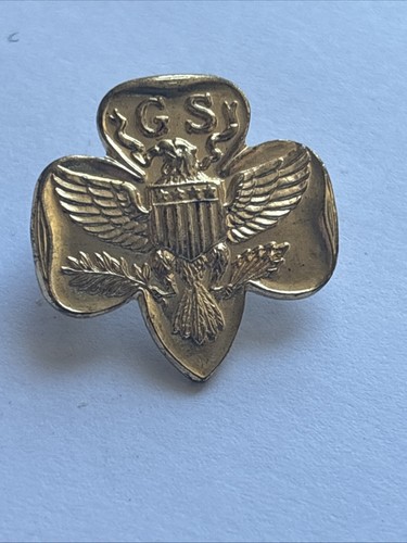 Girl guide metal badge - guide, usa.