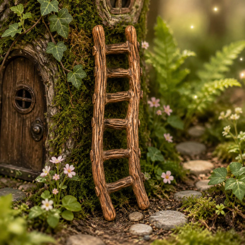 Fairy garden ladder use - fairy,