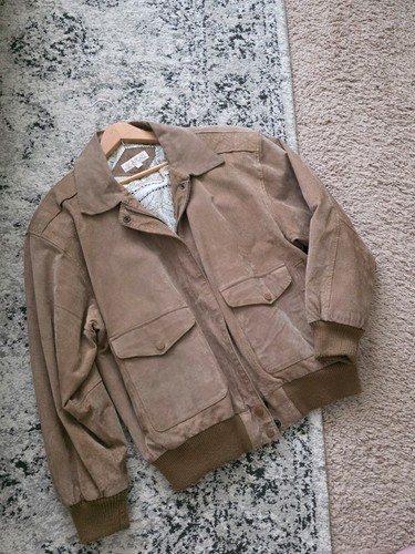 Vintage suede bomber - vintage, aviator
