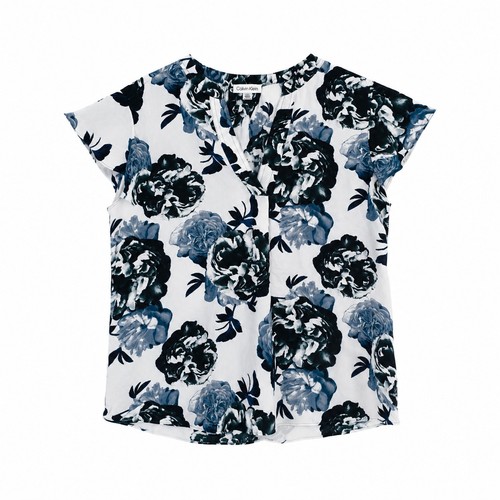 Calvin klein floral blouse top - blouse,