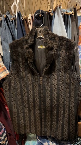 Not fur real faux - fur, vest