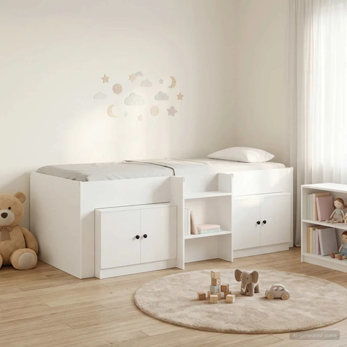 Loft bed frame white - loft,