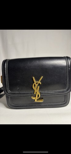 Saint laurent black leather - black,