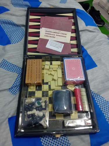 Vintage backgammon board - vintage,