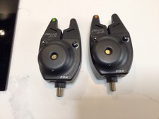 2 Old Skool Fox Micron Es Bite Alarms Green Yellow Used Carp Fishing Gear