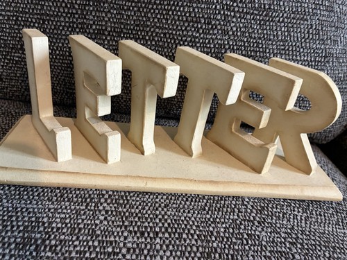 Wooden letter holder - wooden,