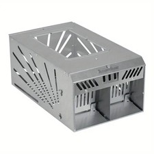 Large Rat Trap Cage Dual-Entry Metal Multi-Catch Humane Live Catcher
