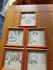 5 x Small Cecil Aldin Framed