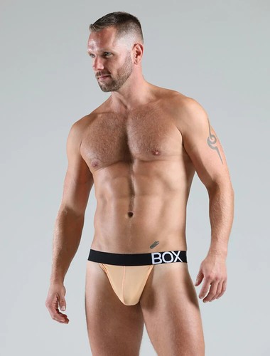 New box menswear thong - box, peach
