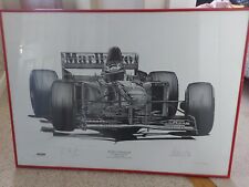 Michael Schumacher / Alan Stammers Hand Signed Print With COA - Autographed F1
