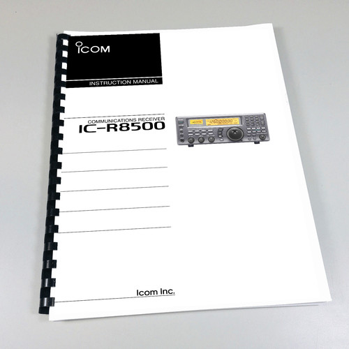 Icom r8500 instruction - icom, ic-r8500