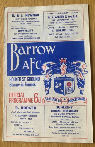 Barrow afc manchester - afc, v