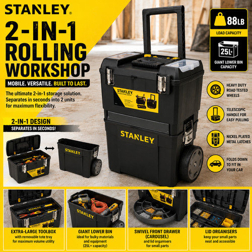 Stanley 1 rolling - 2-in-1,