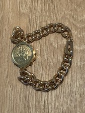 Vintage goldtone Medical Emergency SOS Talisman Braclet With St Christopher