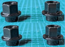 4 X SUZUKI MIRROR NUTS GSXR 1000 750 600 56619-41G01 M6 10mm HEX - 4 x NUT ZINC