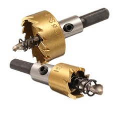 12 - 80 mm HSS Titanium Drill Bit Hole Saw Stainless Steel Metal Alloy Cutter UK