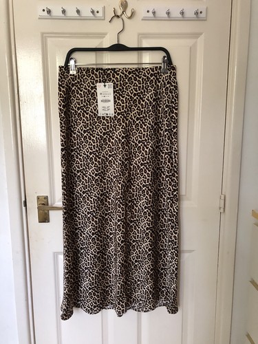 Zara satin leopard print - leopard, long
