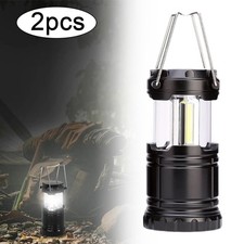 2 X LED Portable Camping Torch Lantern Night Light Tent Lamp Battery Operated