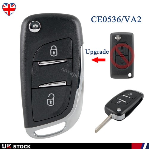 Button flip key fob case - flip,