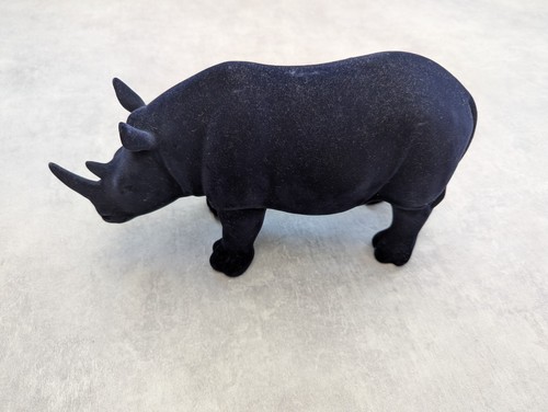 Velvet rhino statue - velvet, animal