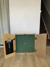 Phil Taylor World Champion Dart Board Cabinet Only Unicorn Brown Man Cave Pub