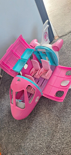 Barbie pink white blue - barbie, pink/white/blue