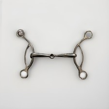 Stainless Fulmer Full Cheek Snaffle Bit - 5½″ (14 cm) Single Joint, New