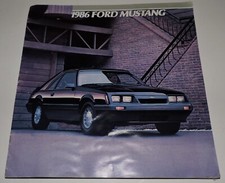 1986 ford mustang brochure - 1986,
