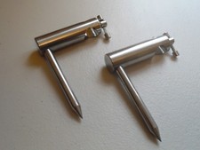 2 x Stainless Steel Single arm