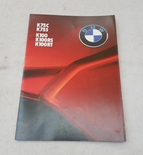 BMW RANGE Motorcycle Sales Brochure 1985-86 #511203320 K100RS K100RT K75C K75S++