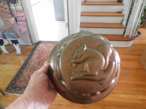 Antique copper jelly mold - copper,