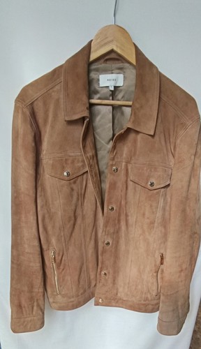Reiss hardin suede trucker - hardin,