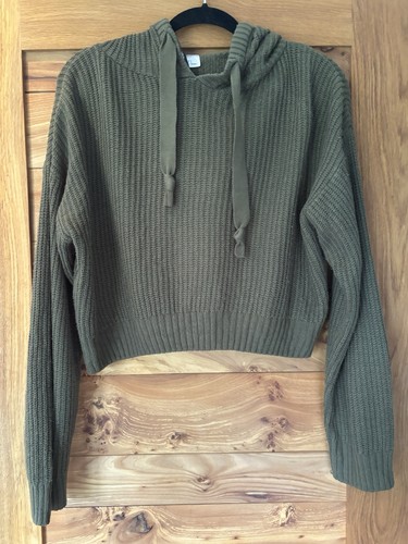 Divided green cropped knit - h&m,
