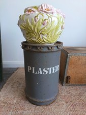 Vintage Metal Plaster Drum