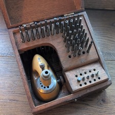 Watchmakers Staking Set with 4.7mm Diameter Stakes, Vintage Unbranded