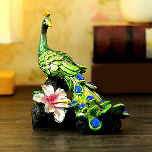 Peacock figurine crystal - peacock,